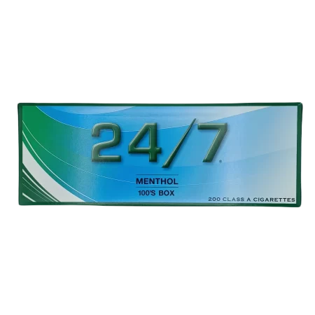 24/7 MENTHOL 100 BX