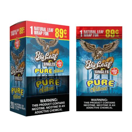 BIG LEAF 89C - PURE NATURAL - 20CT