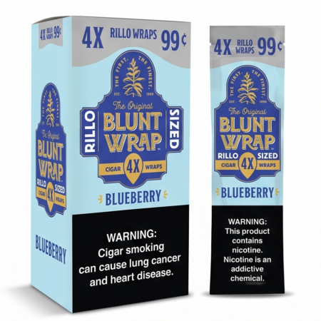 BLUNT WRAP BLUEBERRY - 4 FOR 99C - 15CT