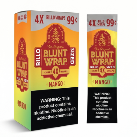 BLUNT WRAP MANGO - 4 FOR 99C - 15CT
