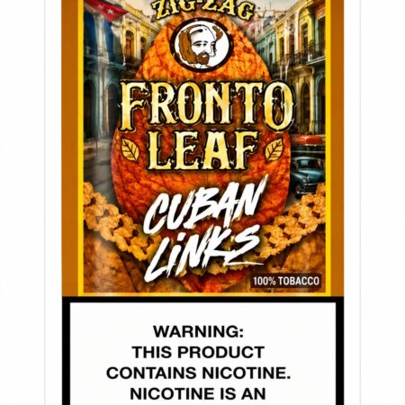 Zig Zag Fronto Leaf - Cuban Links - 8Ct