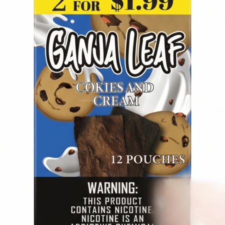 Ganja Leaf - Cookies & Cream - 2 For $1.99 - 12Ct