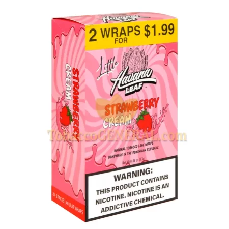 HAVANA LEAF STRAWBERRY CREAM - 2 FOR $1.99 - 20CT