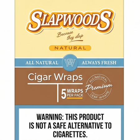 SLAPWOODS NATURAL - $6.99 - 10/5 PK