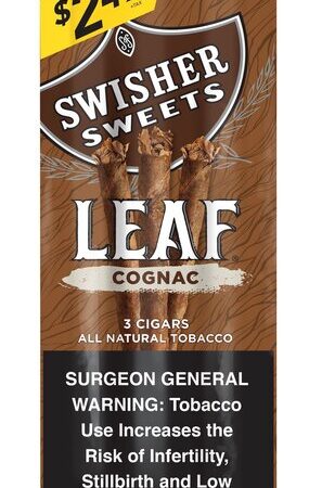 SS LEAF - COGNAC - $2.49 - 10/3PK
