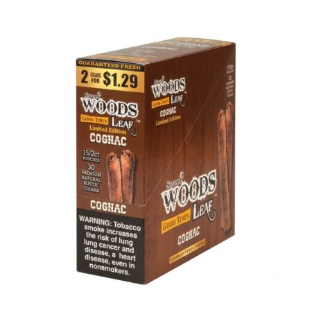 Woods Leaf - Cognac - 2 For $1.29 - 15Ct