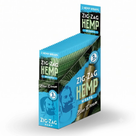 Zig Zag Hemp Wraps - Blue Dream - 25Ct