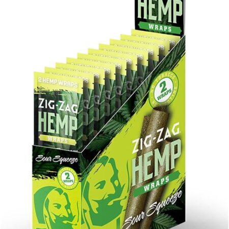 Zig Zag Hemp Wraps - Sour Squeeze - 25Ct
